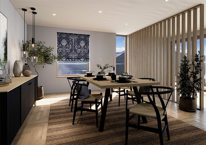 Laura Ashley Josette, Midnight - Roman Blind - Image 6